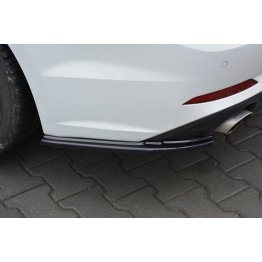 Накладки сплиттеры боковые на задний бампер на Audi A5 B9 Sportback S-Line